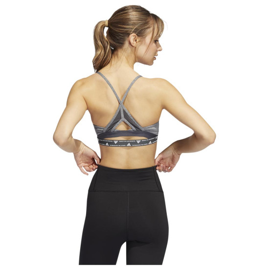 Adidas Γυναικείο μπουστάκι Aeroready Light-Support 3-Stripes
